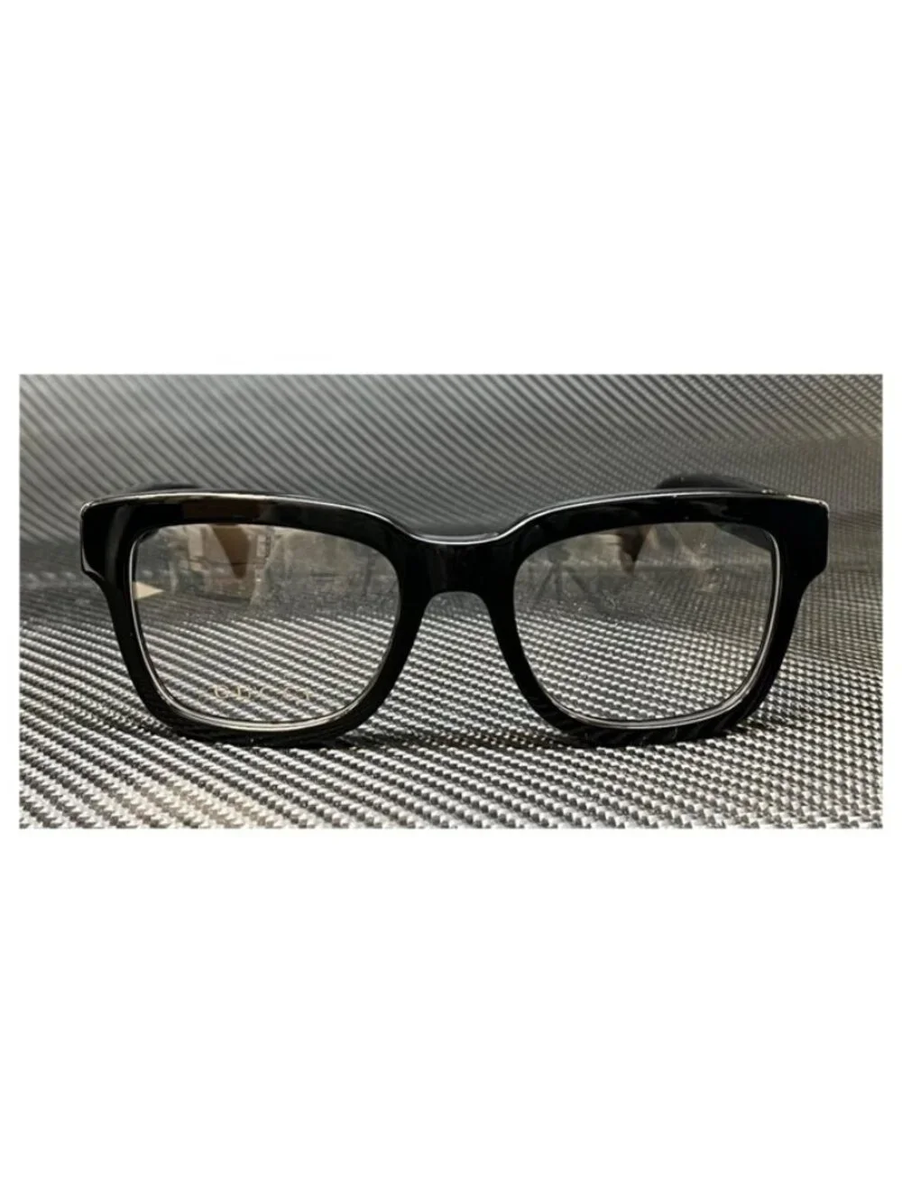 New Gucci Men  Black Gold Eyeglasses  52- 20- 145